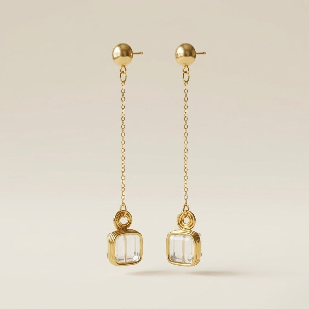 Crystal Chain earrings