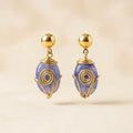 Azure Wire Drop Earrings