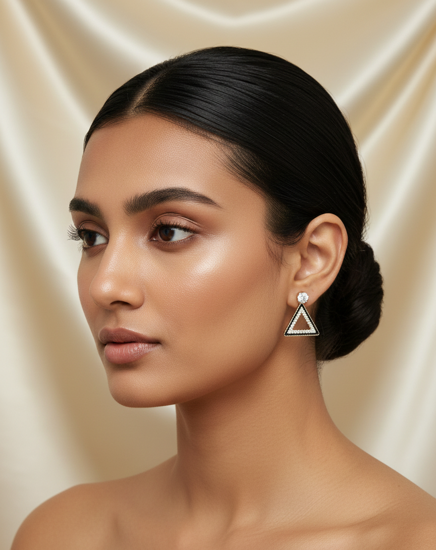 Geo Triangle Earrings