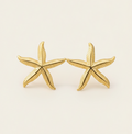 Gold Starfish Anti-Tarnish Stud Earrings
