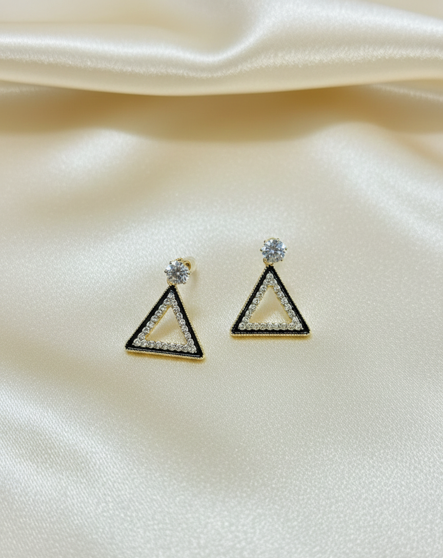 Geo Triangle Earrings