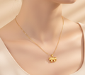 Gold Bow Anti-Tarnish Pendant Necklace