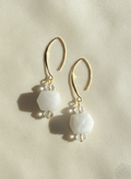 Ivory Cube Drop Earrings