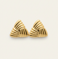 Gold Twisted Knot Anti-Tarnish Stud Earrings
