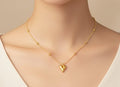 Gold Heart Anti-Tarnish Pendant Necklace